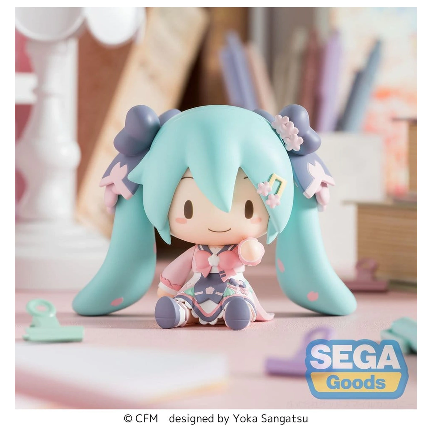 Hatsune Miku fuwa petit Chibi Figure „Nový Semester“ 8 cm produktová fotografia