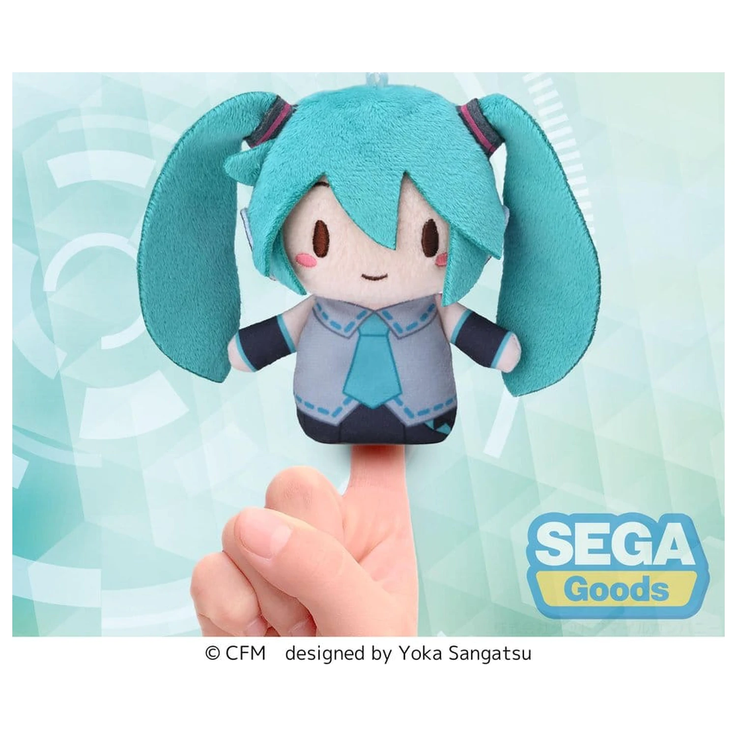 Hatsune Miku Fuwa Petit plyšová figúrka prstový maskot 10 cm produktová fotografia