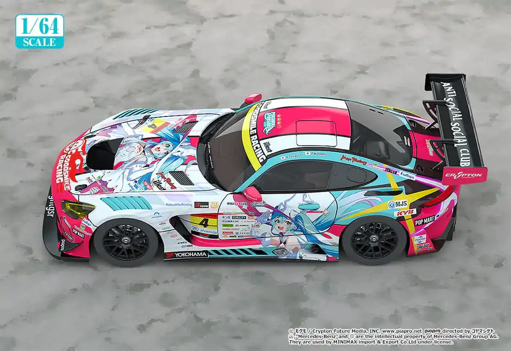 Hatsune Miku GT Project Vehicle 1/64 Hatsune Miku AMG 2024 Season Opening Ver. 7 cm produktová fotografia