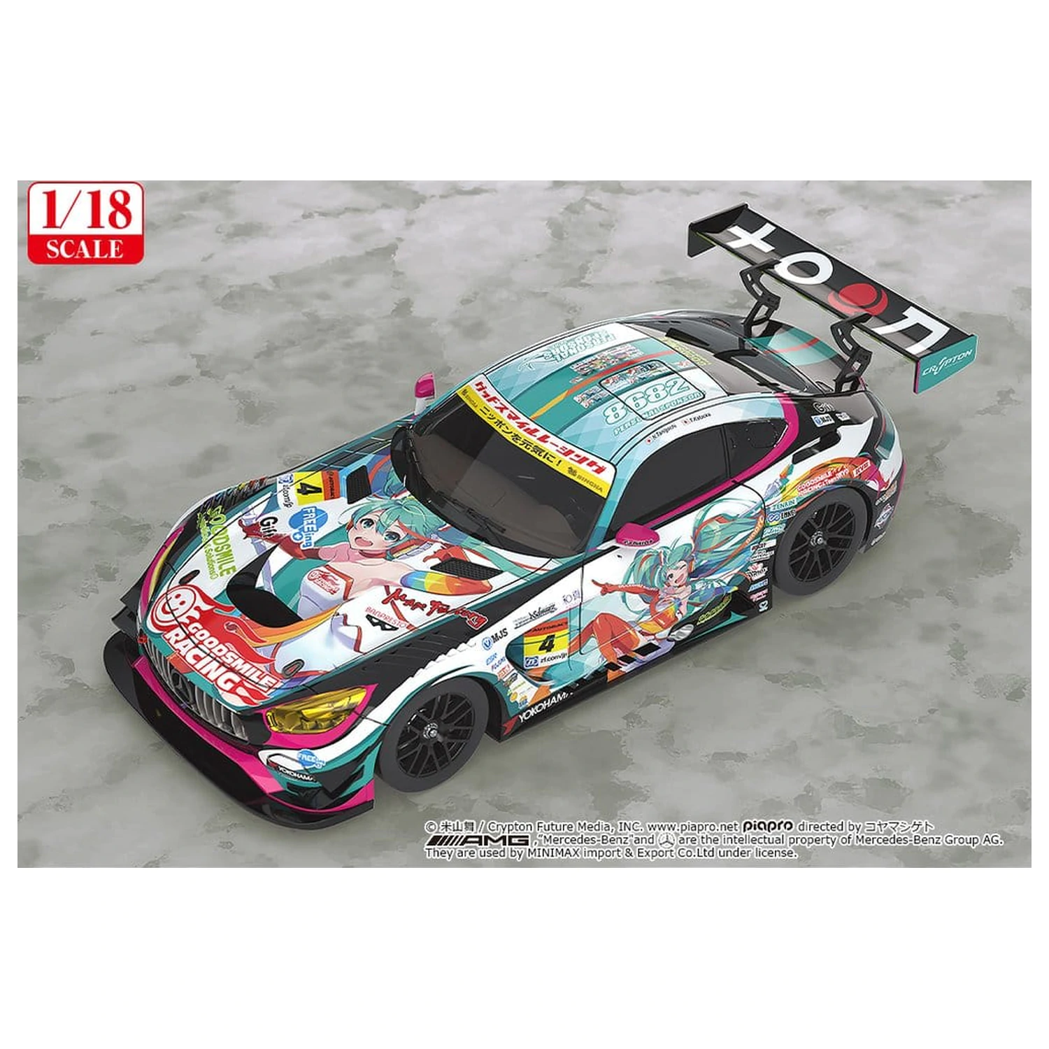 Hatsune Miku GT Project Vehicle 1/18 Good Smile Hatsune Miku AMG 2016 SUPER GT Ver. 26 cm produktová fotografia