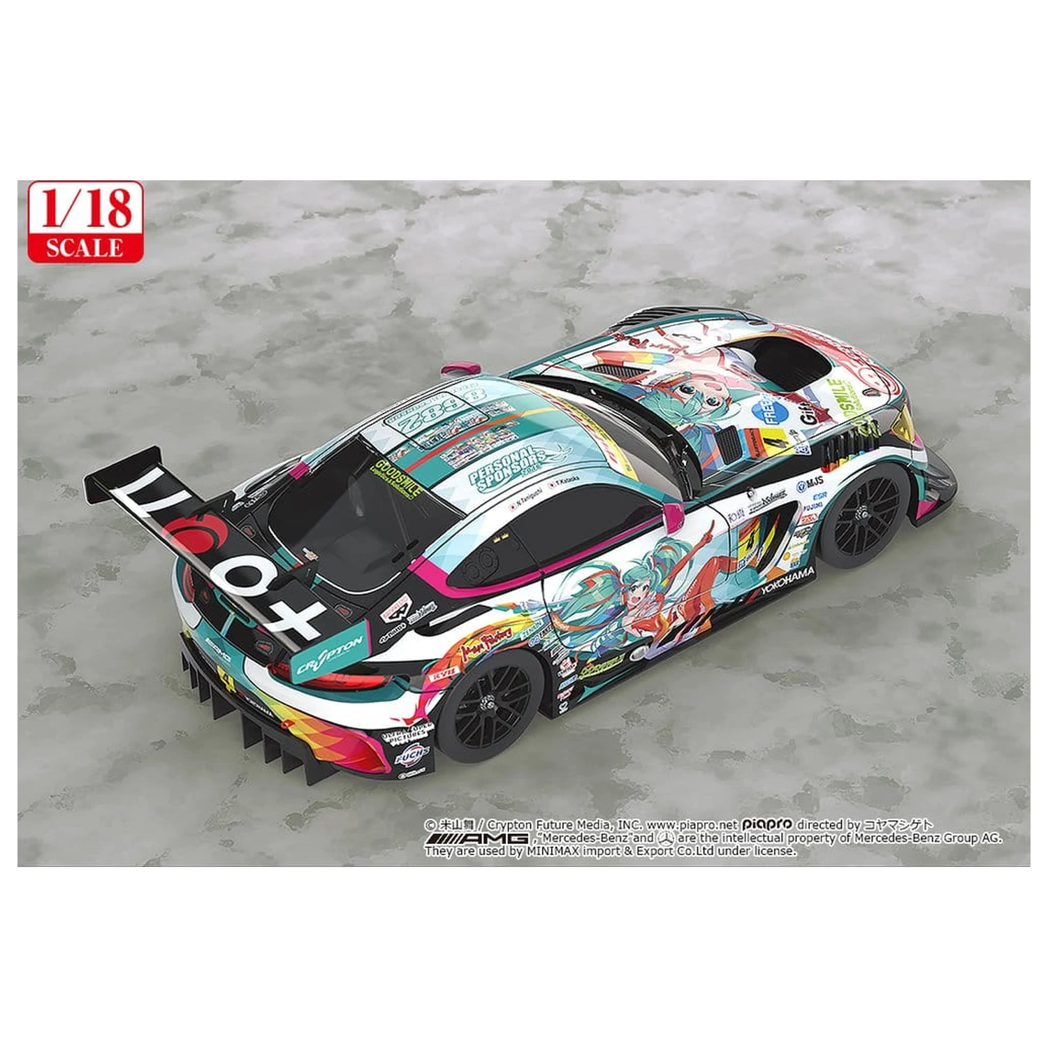 Hatsune Miku GT Project Vehicle 1/18 Good Smile Hatsune Miku AMG 2016 SUPER GT Ver. 26 cm produktová fotografia