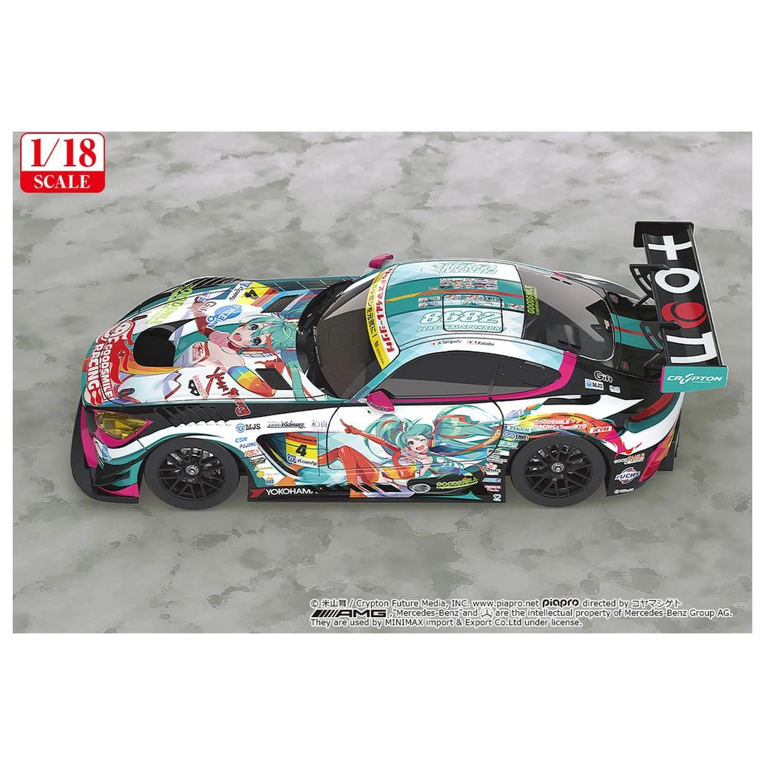 Hatsune Miku GT Project Vehicle 1/18 Good Smile Hatsune Miku AMG 2016 SUPER GT Ver. 26 cm produktová fotografia