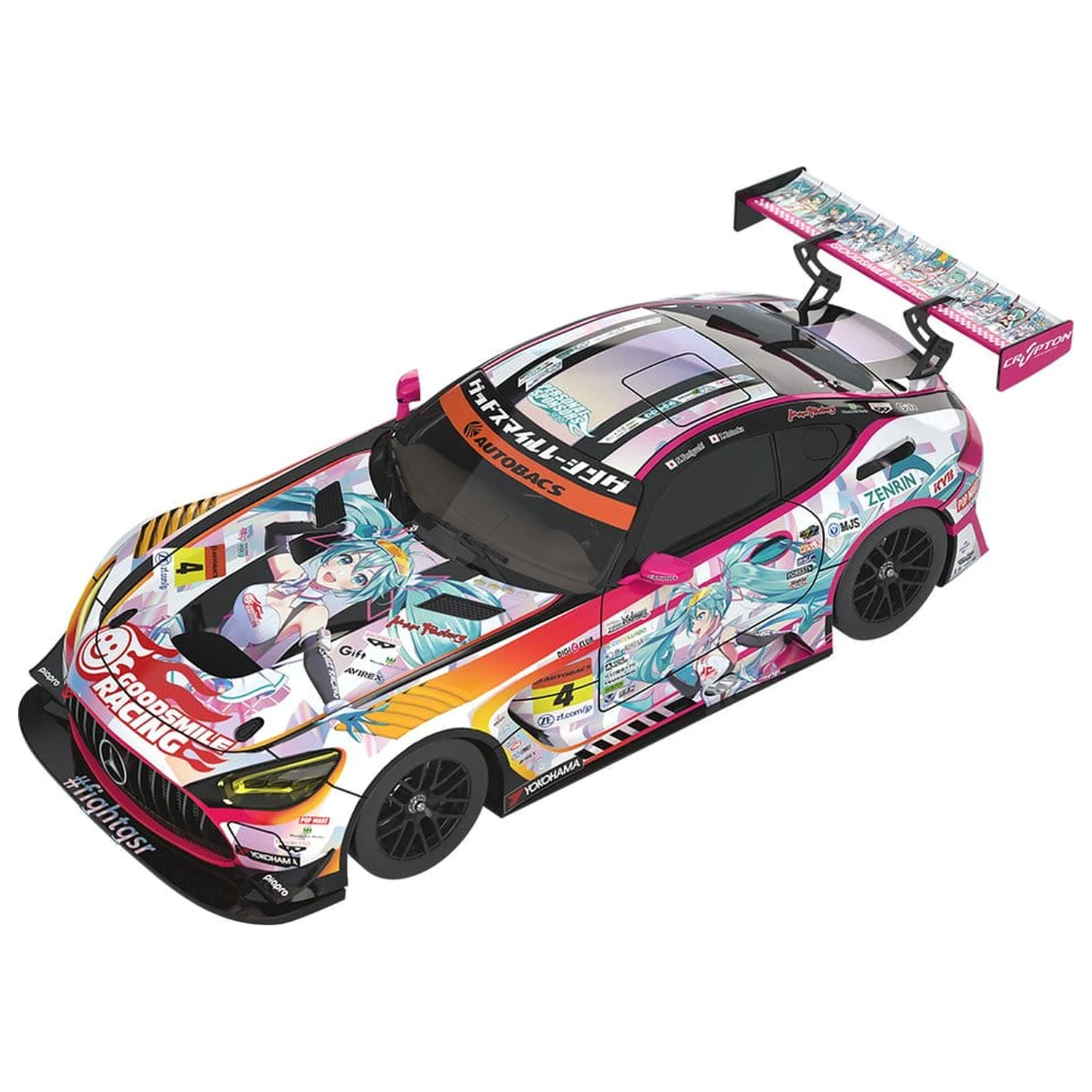 Hatsune Miku GT Project Vozidlo 1/18 Good Smile Hatsune Miku AMG 2021 SUPER GT 100. Race Commemorative Ver. 26 cm produktová fotografia