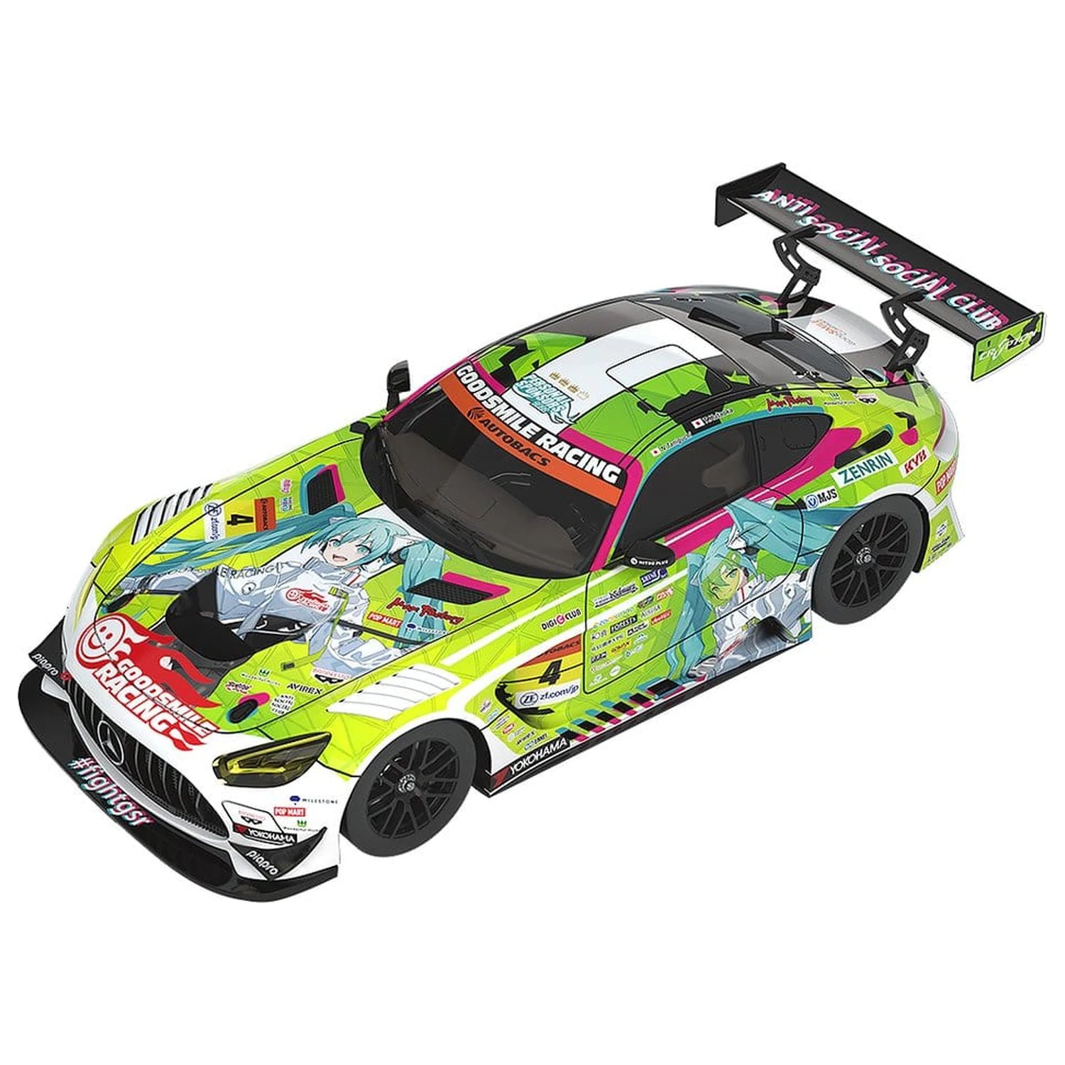 Hatsune Miku GT Project Vozidlo 1/18 Good Smile Hatsune Miku AMG 2022 Season Opening Ver. 26 cm produktová fotografia