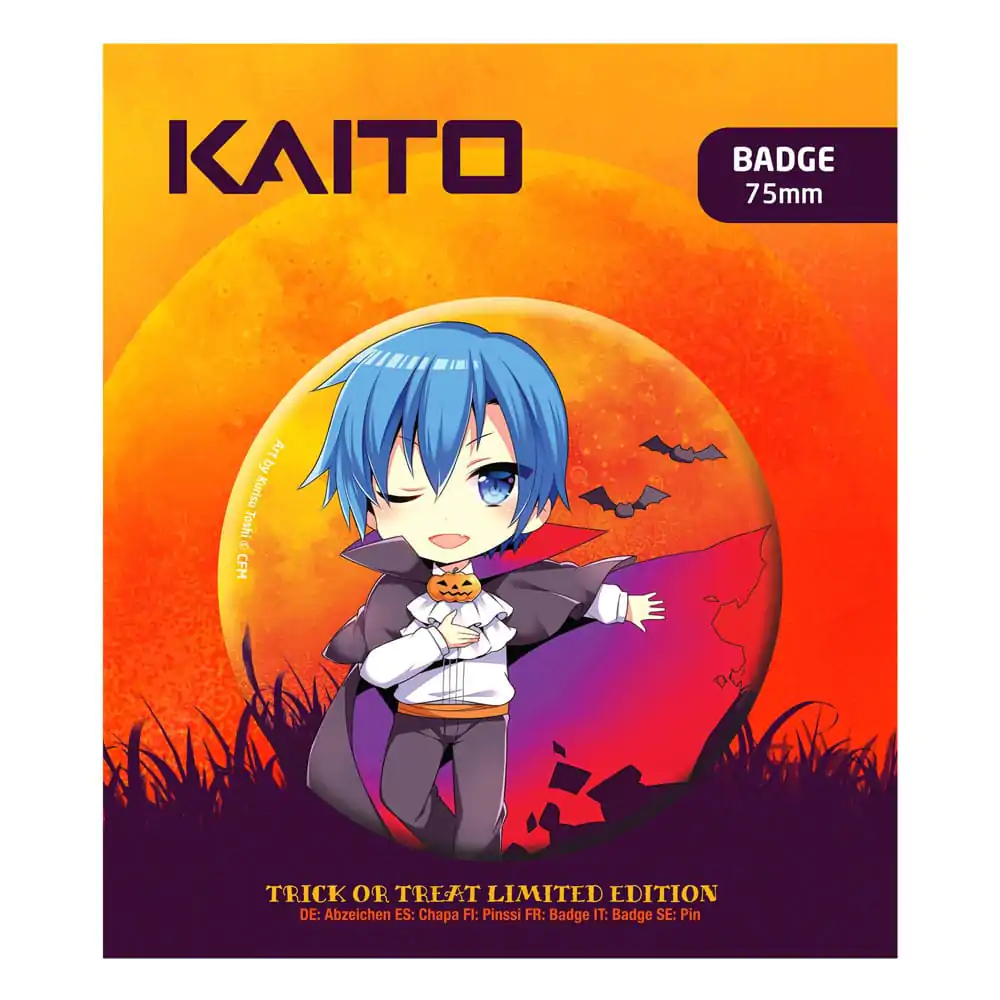 Hatsune Miku Pin Badge Halloween Limited Edition Kaito termékfotó