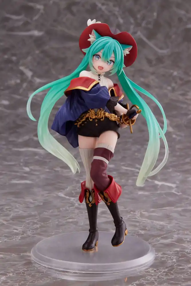 Hatsune Miku PVC socha Hatsune Miku Wonderland Puss in Boots 18 cm produktová fotografia