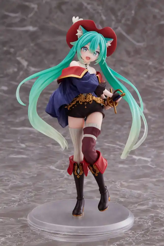 Hatsune Miku PVC socha Hatsune Miku Wonderland Puss in Boots 18 cm produktová fotografia