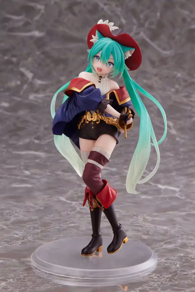 Hatsune Miku PVC socha Hatsune Miku Wonderland Puss in Boots 18 cm produktová fotografia