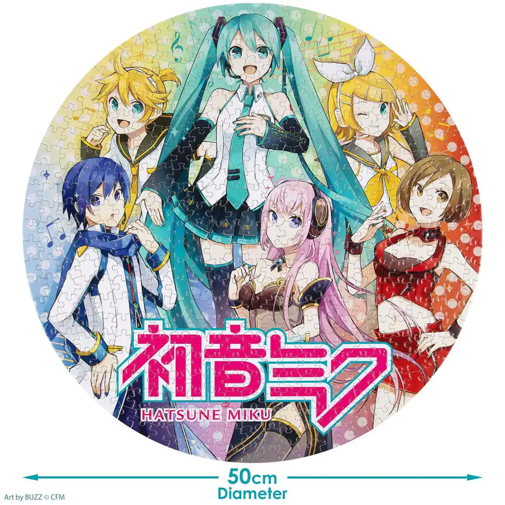 Hatsune Miku okrúhle puzzle 500 dielikov produktová fotografia