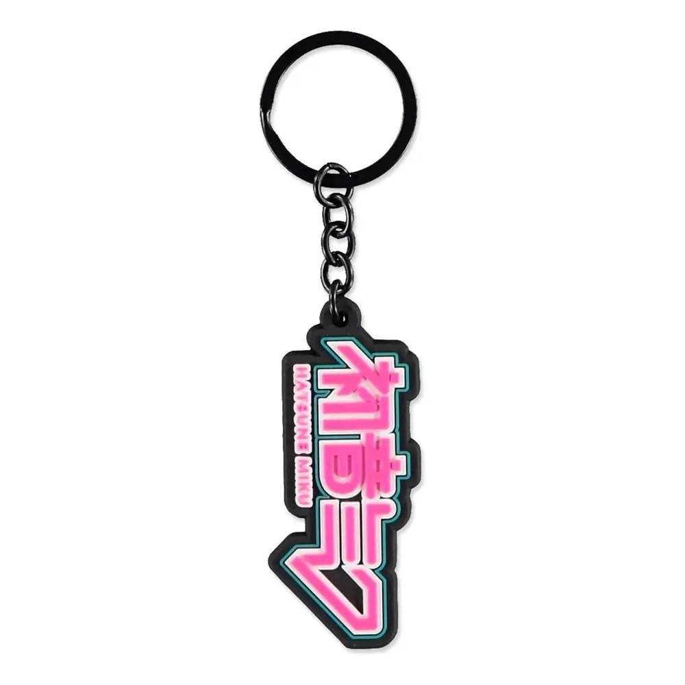 Hatsune Miku gumová kľúčenka Logo produktová fotografia