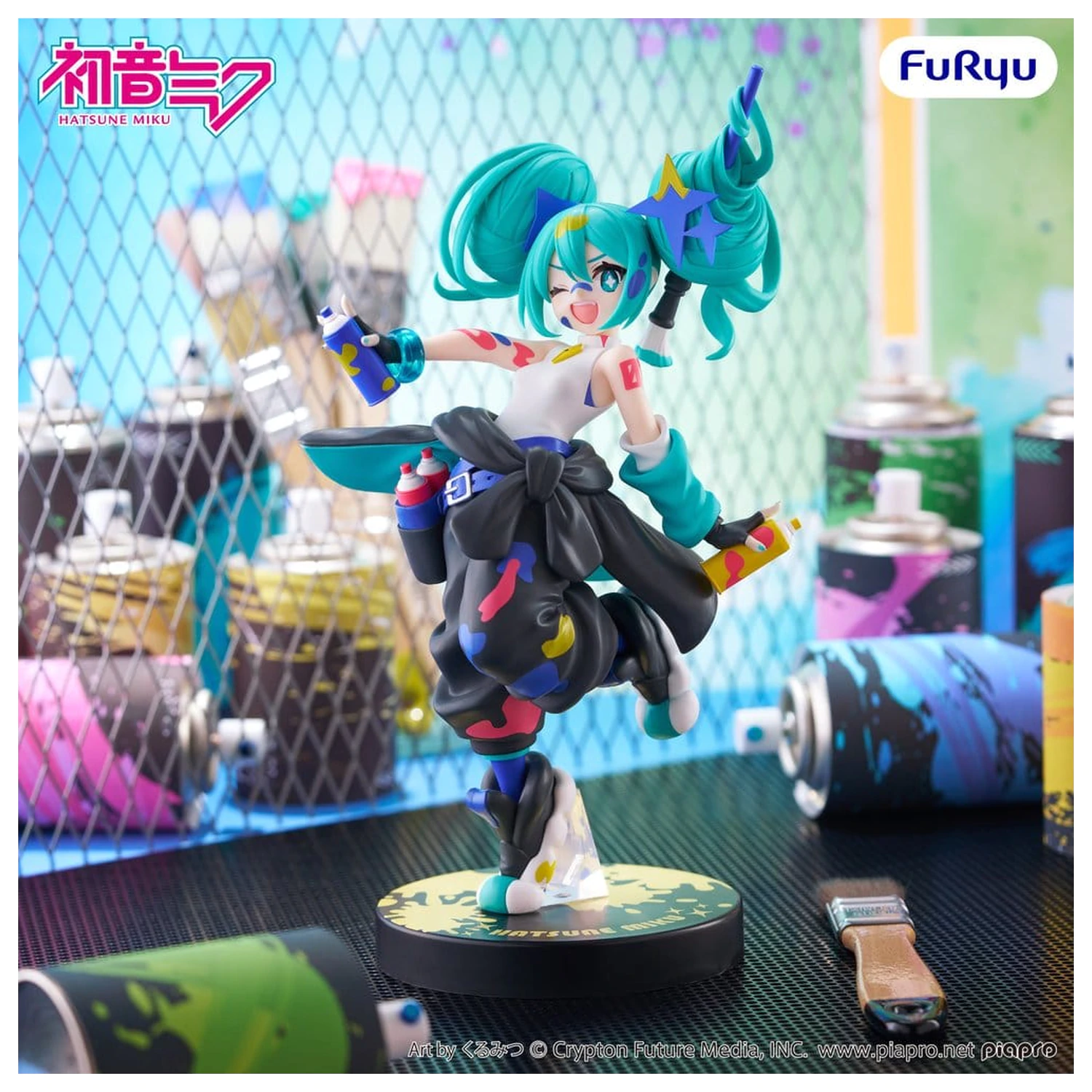 Hatsune Miku Muchute PVC Socha Paint Girl Another Color Ver. 23 cm produktová fotografia