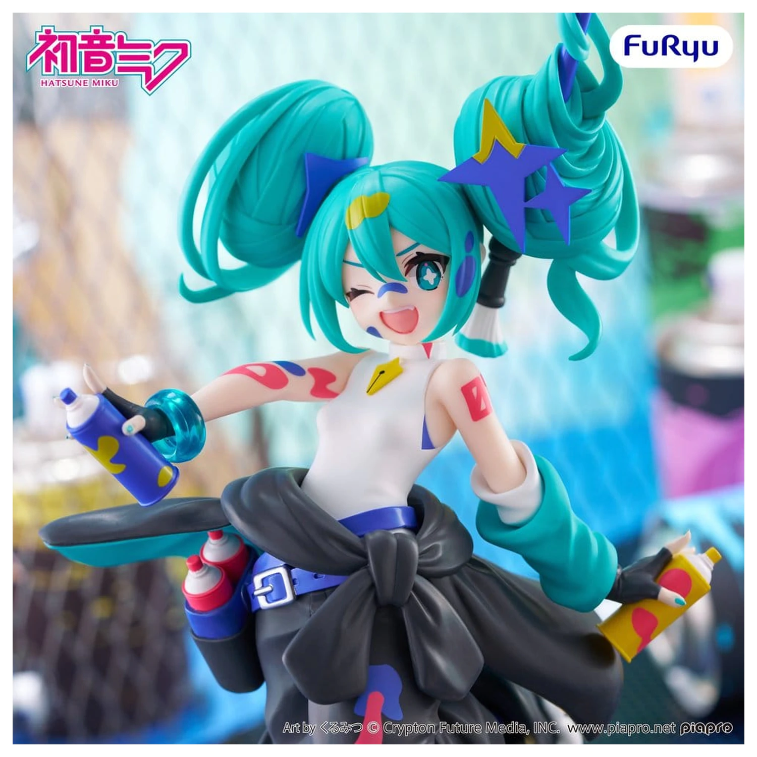Hatsune Miku Muchute PVC Socha Paint Girl Another Color Ver. 23 cm produktová fotografia