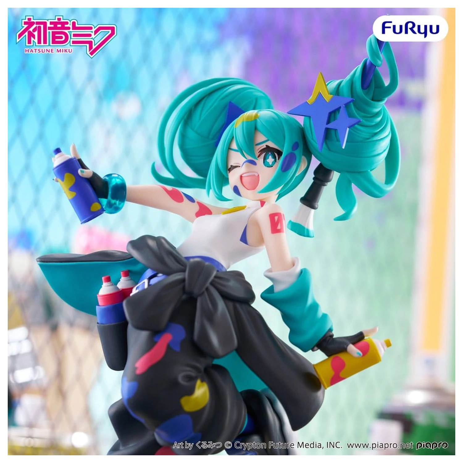 Hatsune Miku Muchute PVC Socha Paint Girl Another Color Ver. 23 cm produktová fotografia