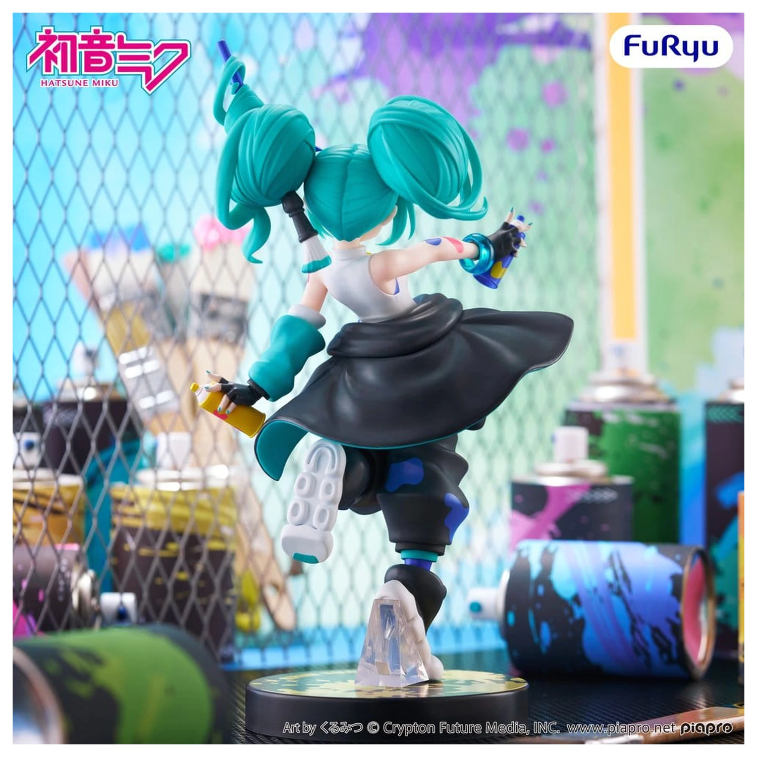 Hatsune Miku Muchute PVC Socha Paint Girl Another Color Ver. 23 cm produktová fotografia
