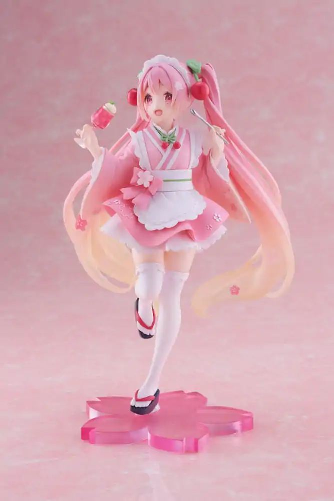 Hatsune Miku PVC Socha Newley Written Sakura Miku Japanese Cafe Ver. 18 cm produktová fotografia
