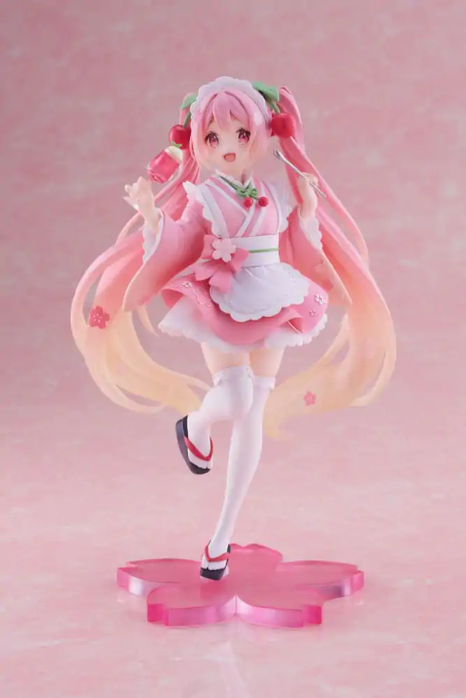 Hatsune Miku PVC Socha Newley Written Sakura Miku Japanese Cafe Ver. 18 cm produktová fotografia