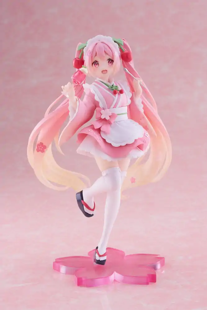 Hatsune Miku PVC Socha Newley Written Sakura Miku Japanese Cafe Ver. 18 cm produktová fotografia