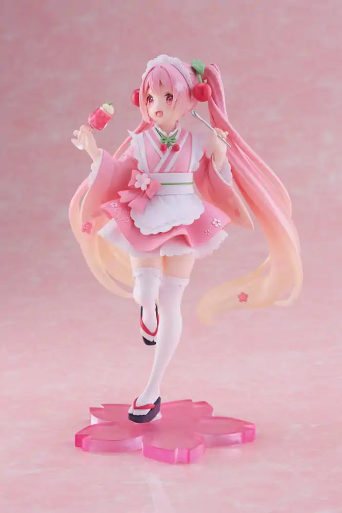 Hatsune Miku PVC Socha Newley Written Sakura Miku Japanese Cafe Ver. 18 cm produktová fotografia