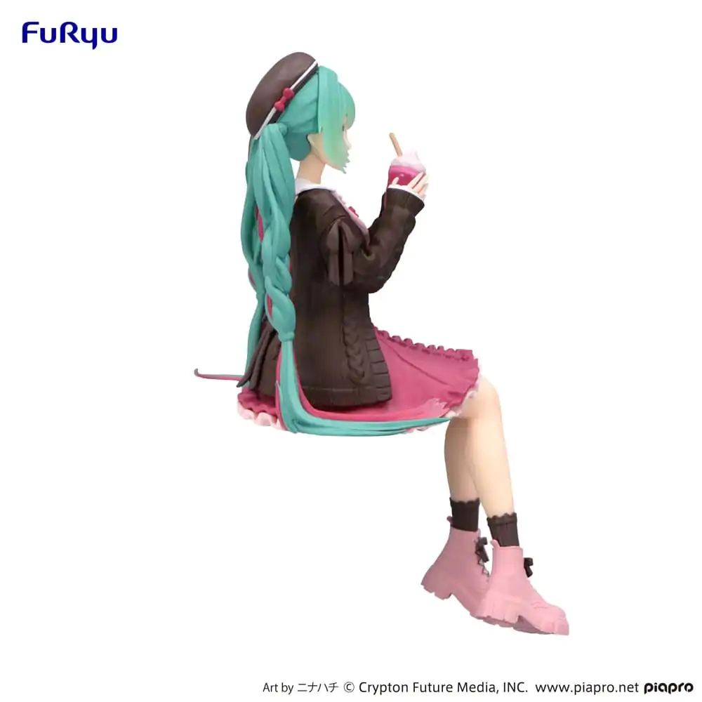 Hatsune Miku Zarážka na rezance PVC Soška Autumn Date Pink Color Ver. 14 cm produktová fotografia
