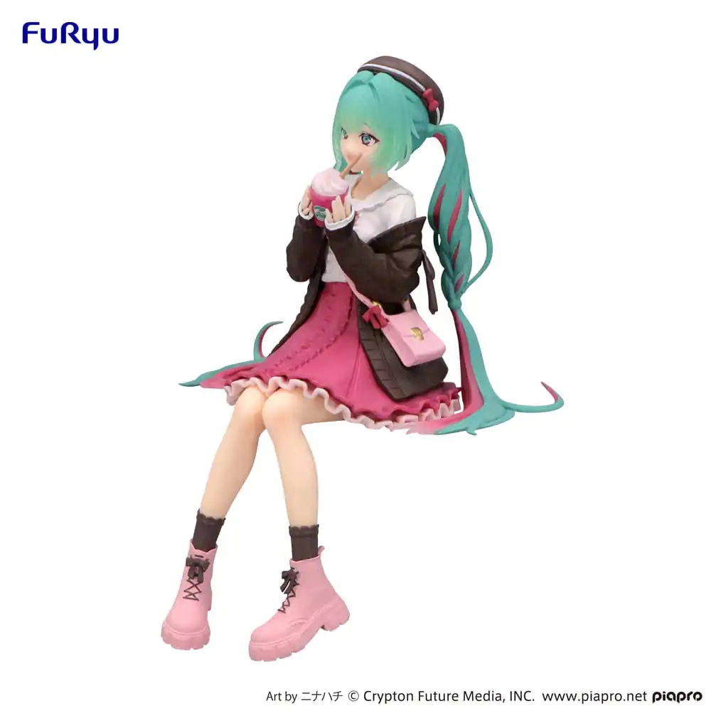 Hatsune Miku Zarážka na rezance PVC Soška Autumn Date Pink Color Ver. 14 cm produktová fotografia