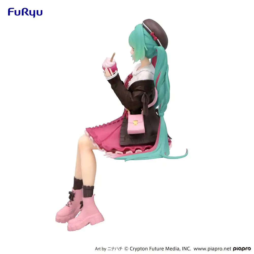 Hatsune Miku Zarážka na rezance PVC Soška Autumn Date Pink Color Ver. 14 cm produktová fotografia
