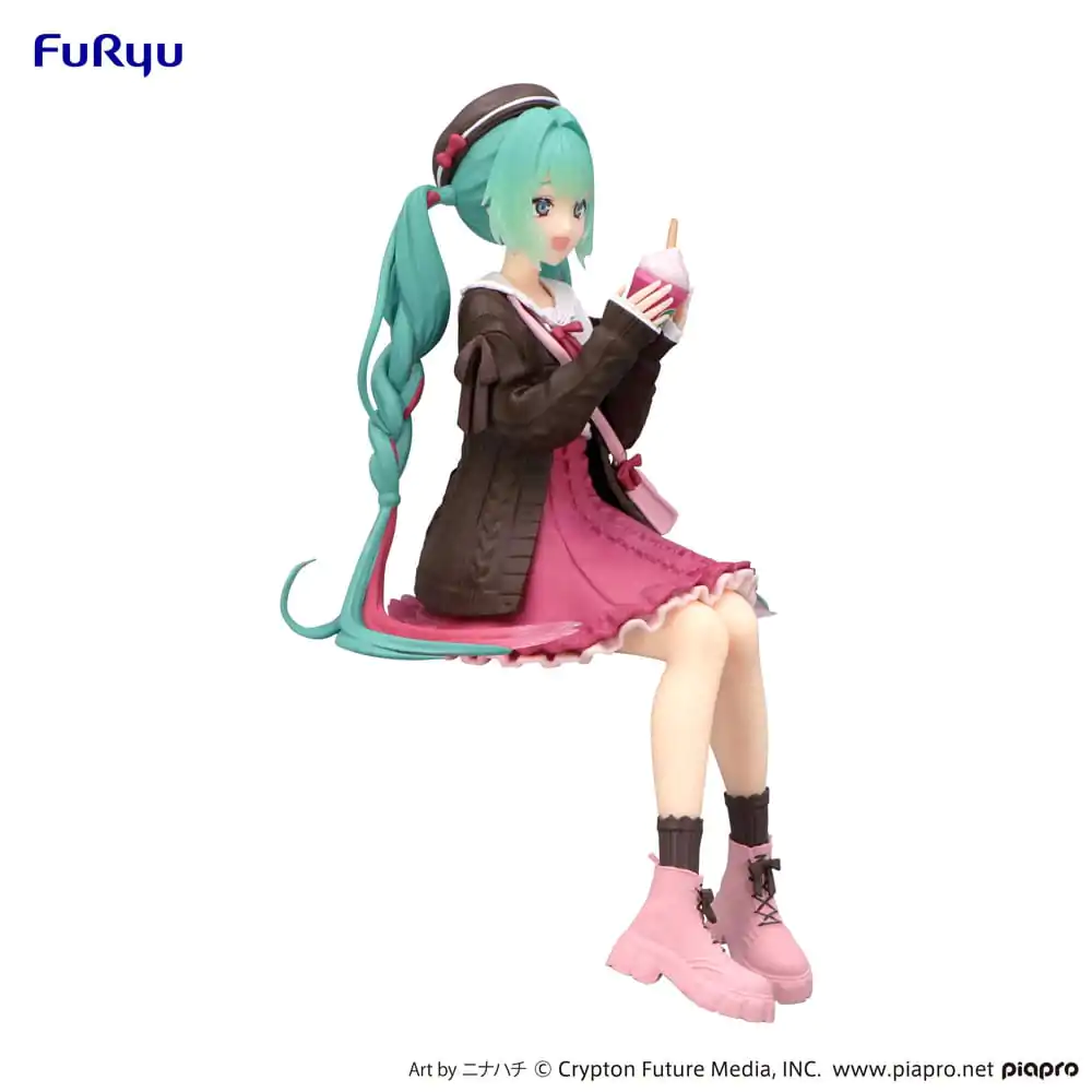 Hatsune Miku Zarážka na rezance PVC Soška Autumn Date Pink Color Ver. 14 cm produktová fotografia