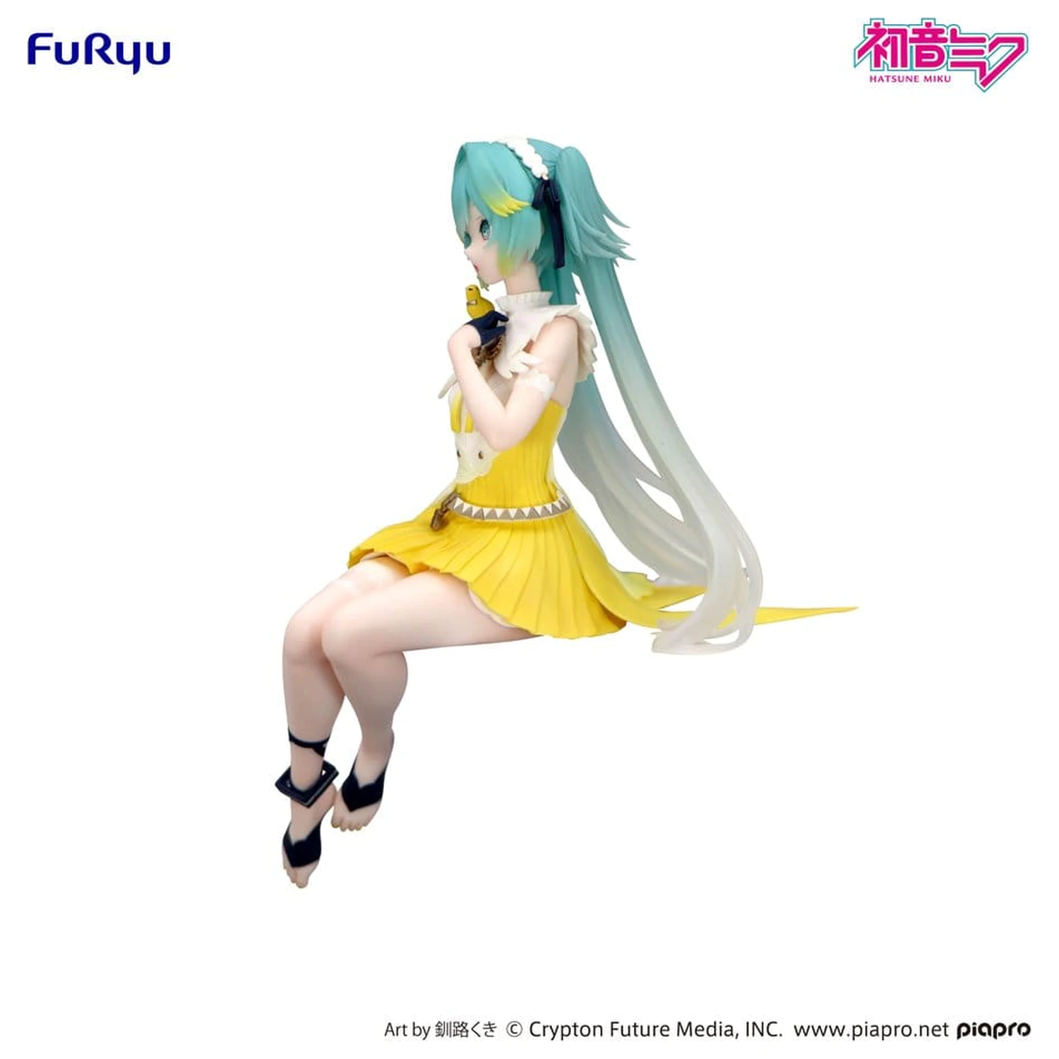 Hatsune Miku Noodle Stopper PVC Socha Canary Bird heo exkluzívne 14 cm produktová fotografia