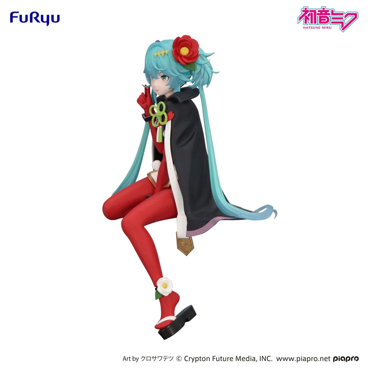 Hatsune Miku zátka na rezance PVC socha Flower Fairy Camellia 15 cm produktová fotografia