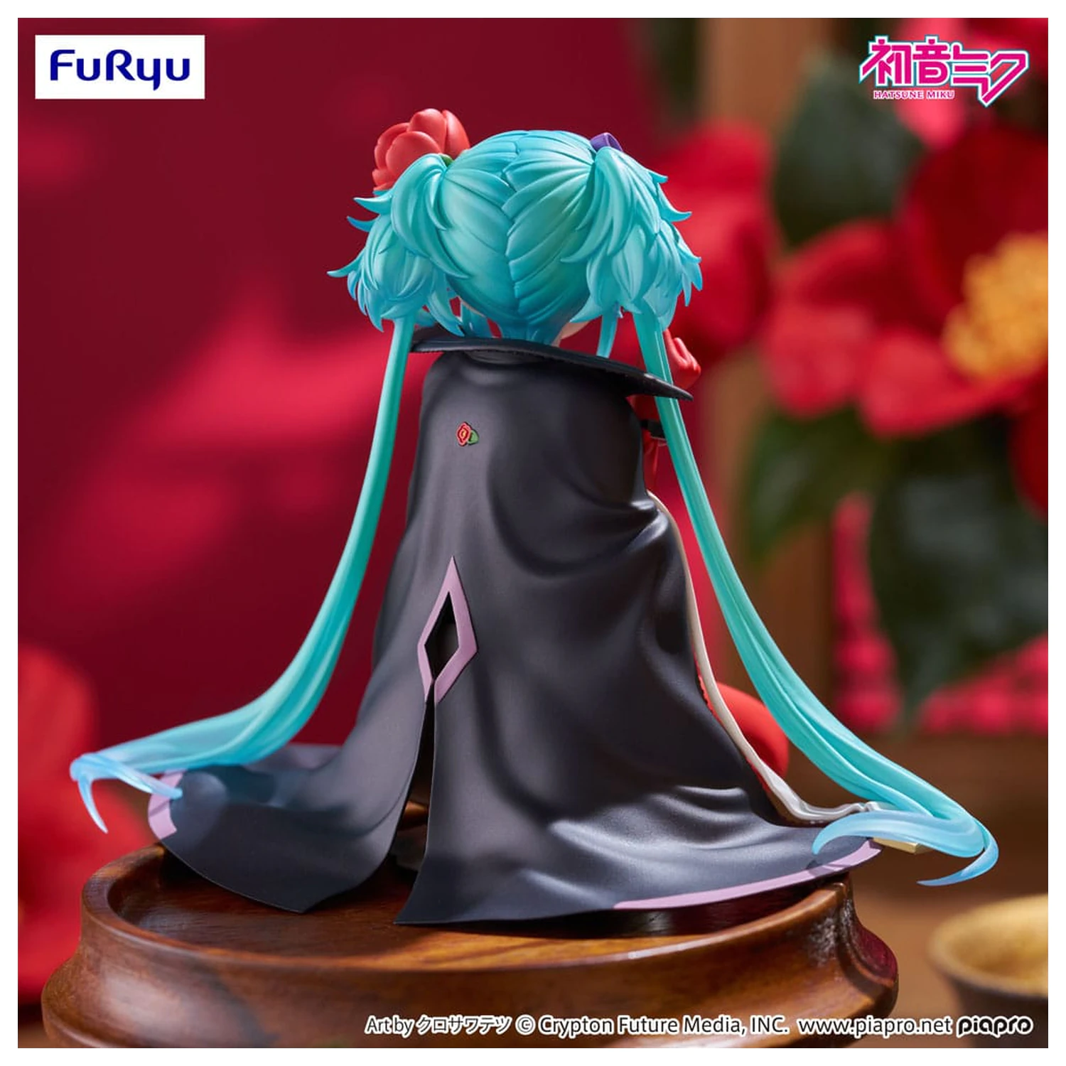 Hatsune Miku zátka na rezance PVC socha Flower Fairy Camellia 15 cm produktová fotografia