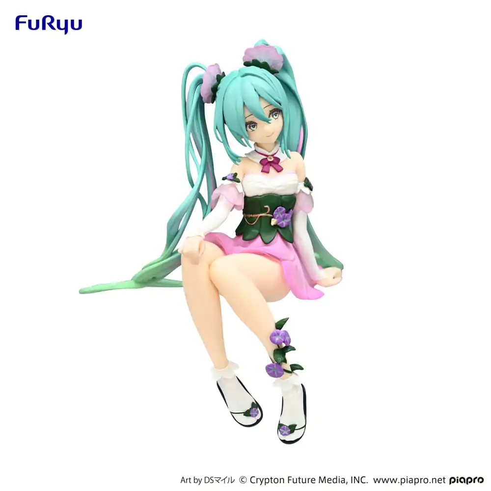 Hatsune Miku Noodle Stopper PVC Socha Kvetinová Víla Morning Glory Ružová Farebná Verzia 14 cm produktová fotografia