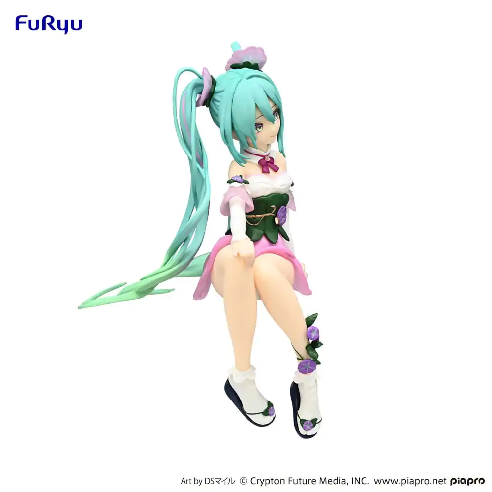 Hatsune Miku Noodle Stopper PVC Socha Kvetinová Víla Morning Glory Ružová Farebná Verzia 14 cm produktová fotografia