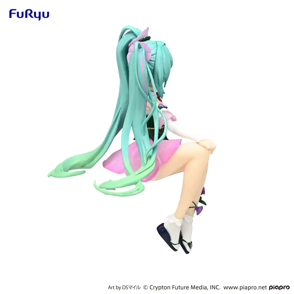 Hatsune Miku Noodle Stopper PVC Socha Kvetinová Víla Morning Glory Ružová Farebná Verzia 14 cm produktová fotografia