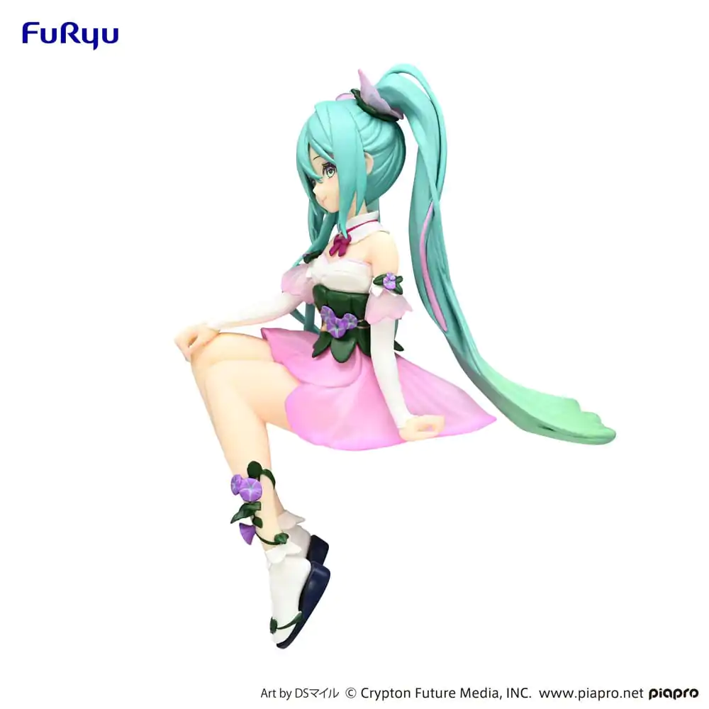 Hatsune Miku Noodle Stopper PVC Socha Kvetinová Víla Morning Glory Ružová Farebná Verzia 14 cm produktová fotografia