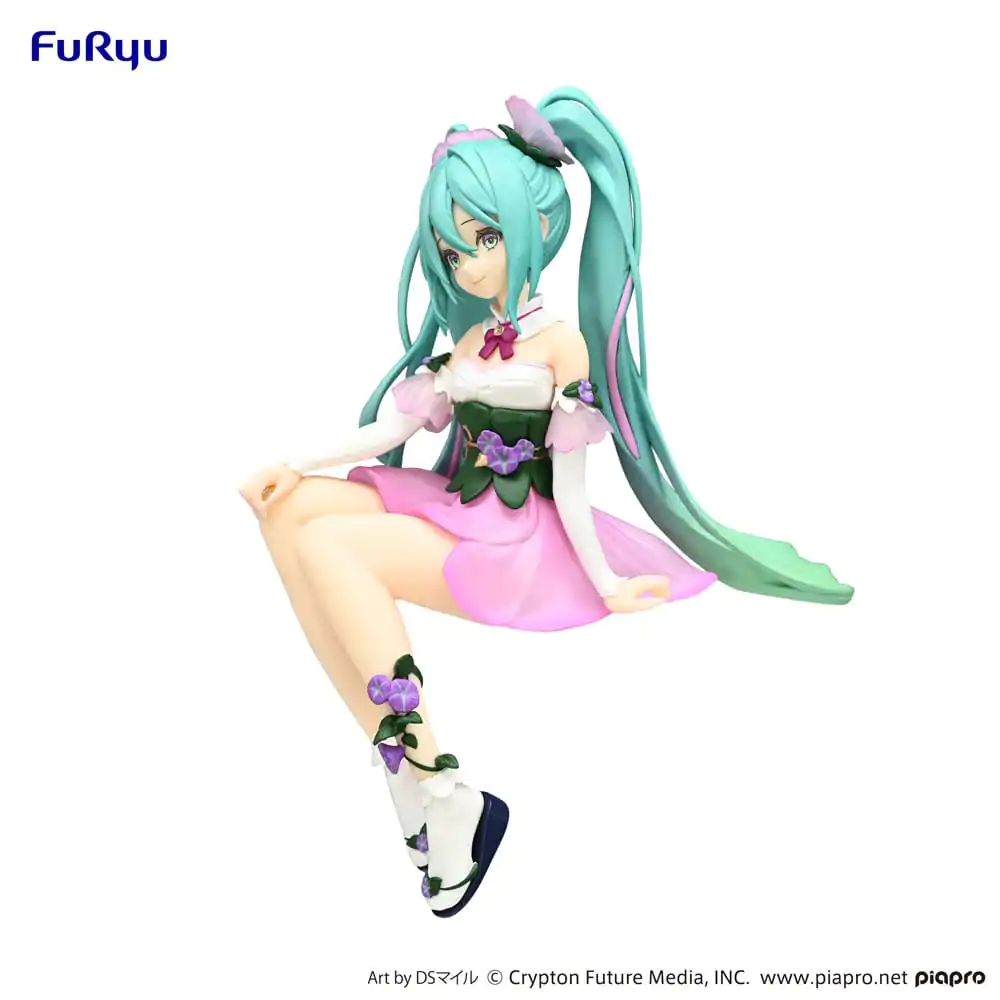 Hatsune Miku Noodle Stopper PVC Socha Kvetinová Víla Morning Glory Ružová Farebná Verzia 14 cm produktová fotografia