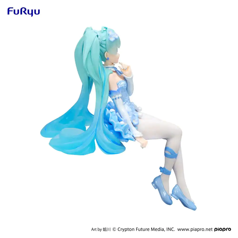 Hatsune Miku Zarážka na rezance PVC Socha Kvetinová víla Nemofila Bledomodrá farba Verzia 15 cm produktová fotografia