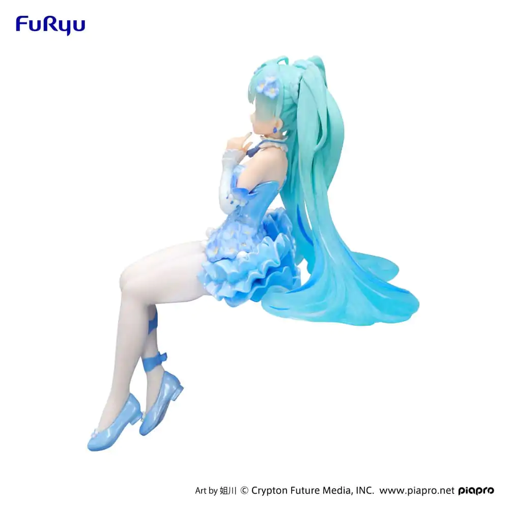 Hatsune Miku Zarážka na rezance PVC Socha Kvetinová víla Nemofila Bledomodrá farba Verzia 15 cm produktová fotografia