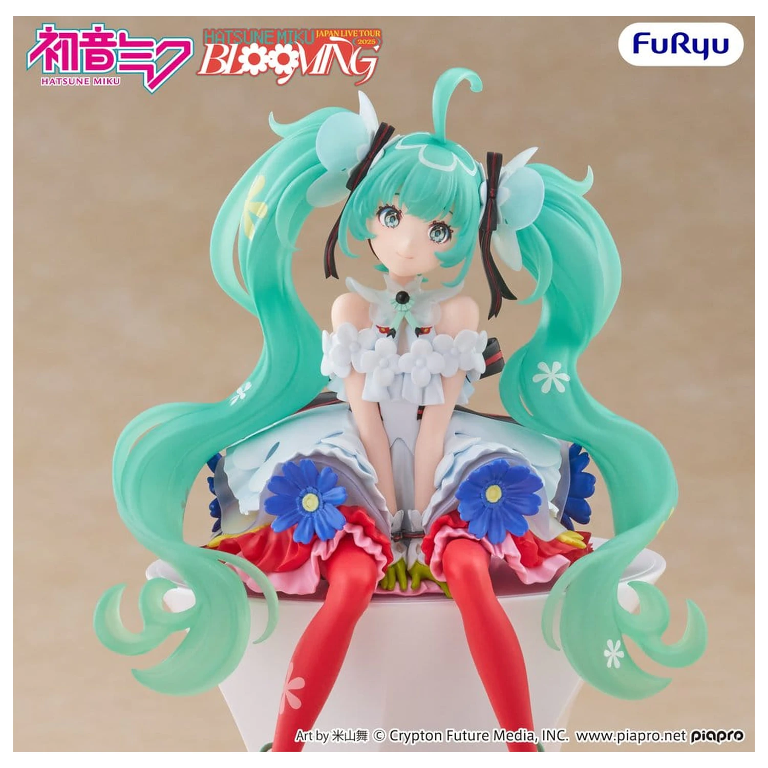 Hatsune Miku Noodle Stopper PVC socha Hatsune Miku Japan Live Tour 2025 Blooming 14 cm produktová fotografia
