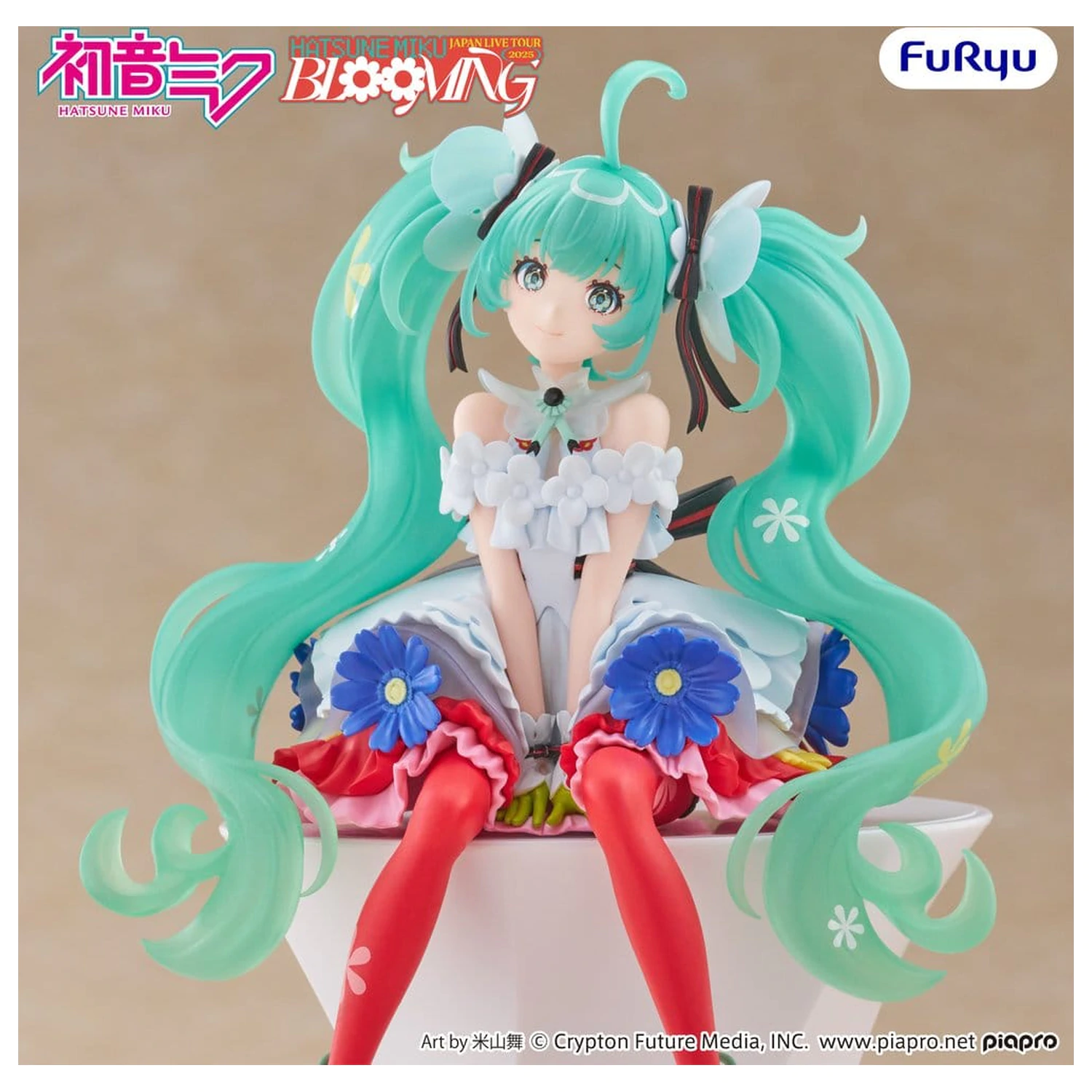 Hatsune Miku Noodle Stopper PVC socha Hatsune Miku Japan Live Tour 2025 Blooming 14 cm produktová fotografia