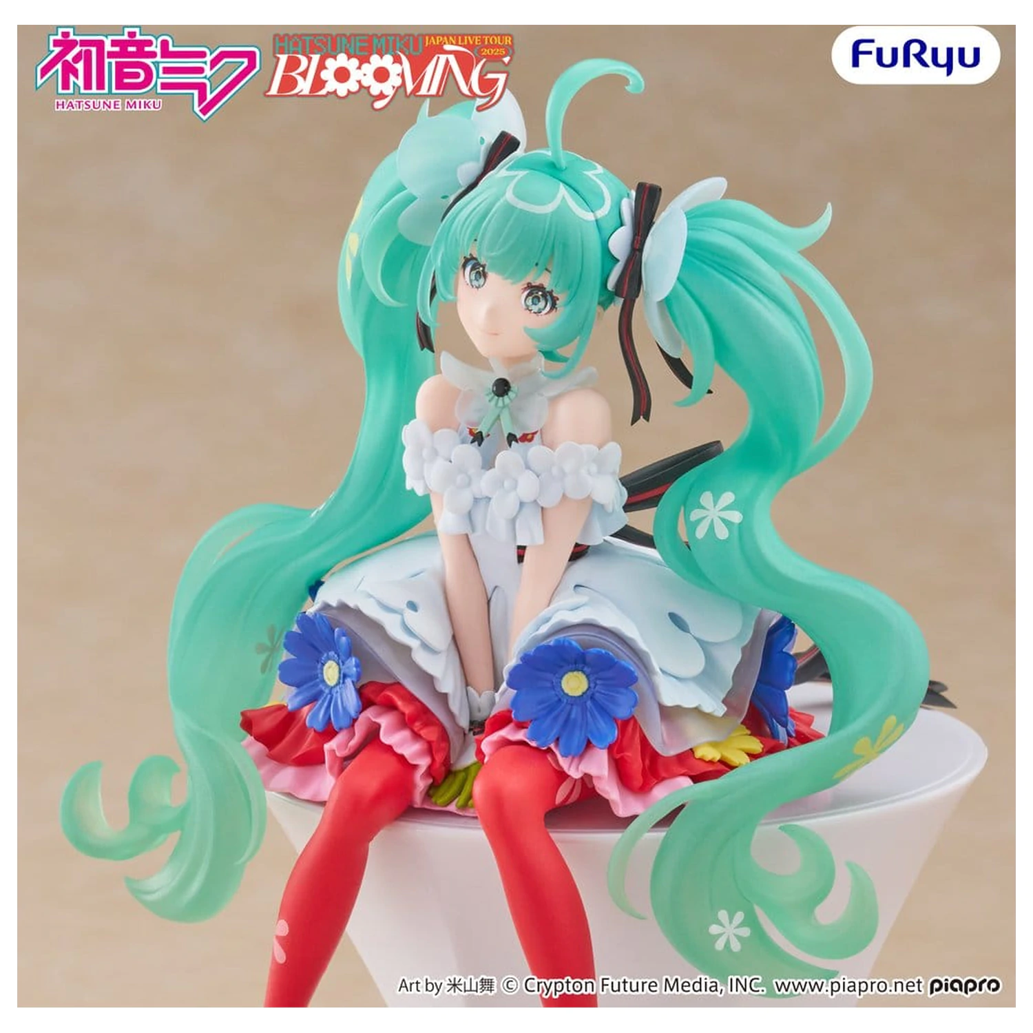 Hatsune Miku Noodle Stopper PVC socha Hatsune Miku Japan Live Tour 2025 Blooming 14 cm produktová fotografia