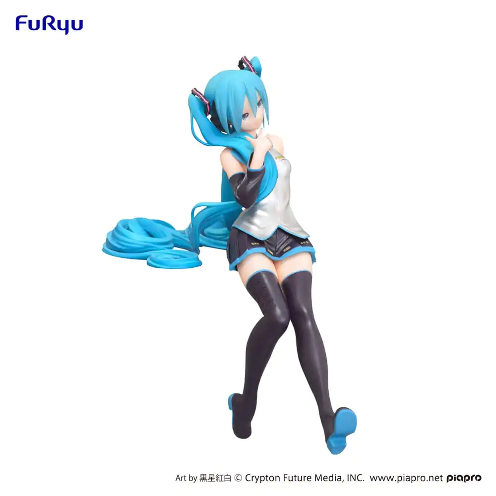 Hatsune Miku Noodle Stopper PVC Socha Kuroboshi Kouhaku Ver. (re-run) 14 cm produktová fotografia