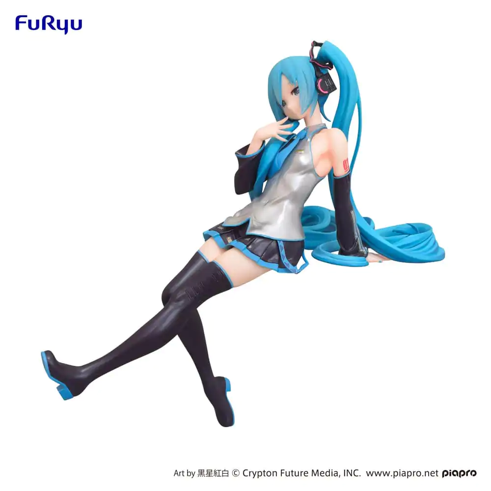 Hatsune Miku Noodle Stopper PVC Socha Kuroboshi Kouhaku Ver. (re-run) 14 cm produktová fotografia