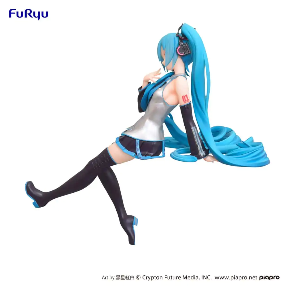 Hatsune Miku Noodle Stopper PVC Socha Kuroboshi Kouhaku Ver. (re-run) 14 cm produktová fotografia