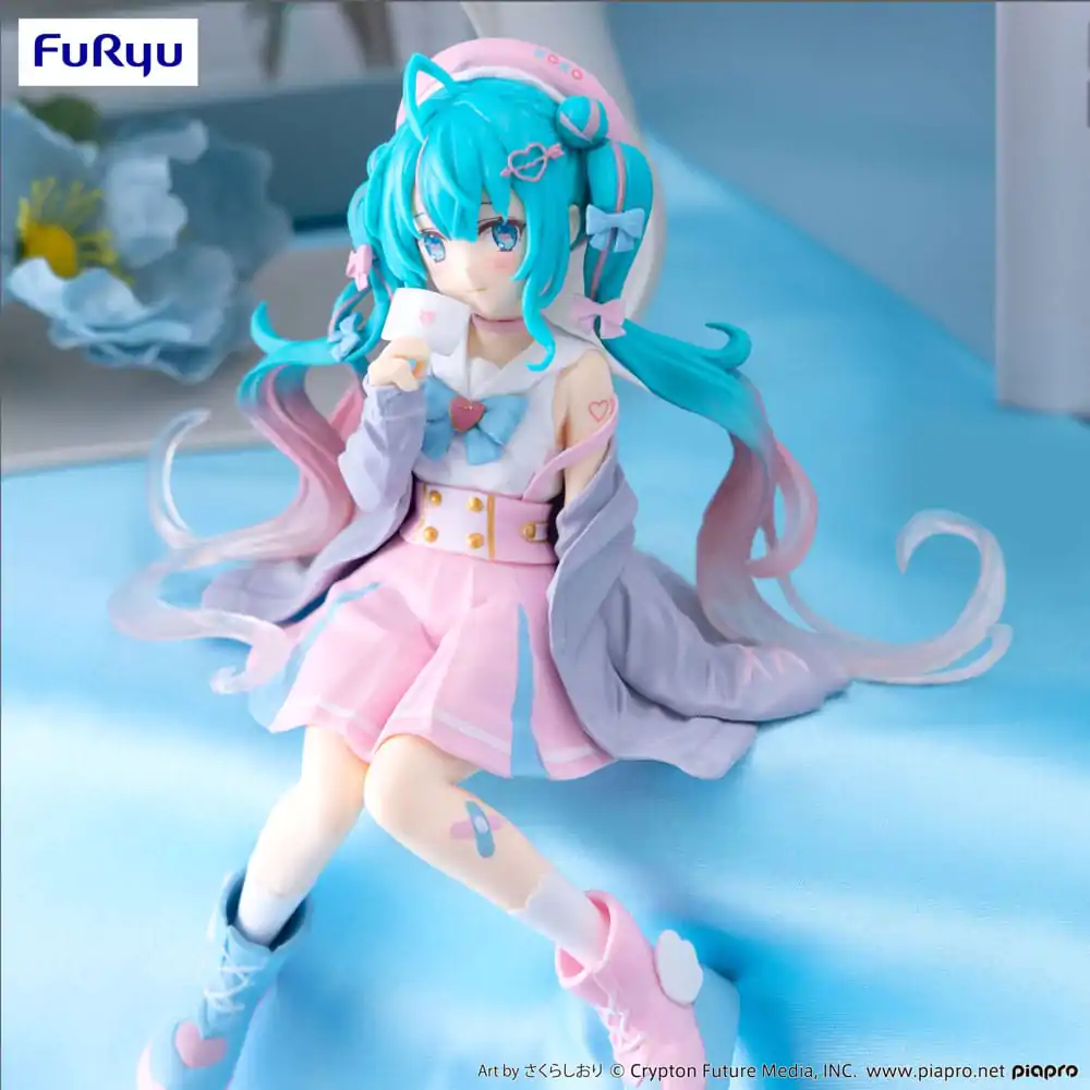 Hatsune Miku Zarážka na rezance PVC Socha Love Sailor Grey Color Ver. 13 cm produktová fotografia