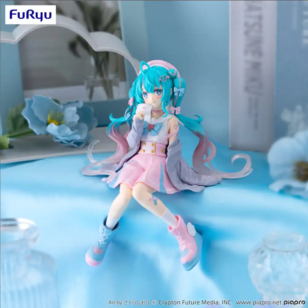Hatsune Miku Zarážka na rezance PVC Socha Love Sailor Grey Color Ver. 13 cm produktová fotografia