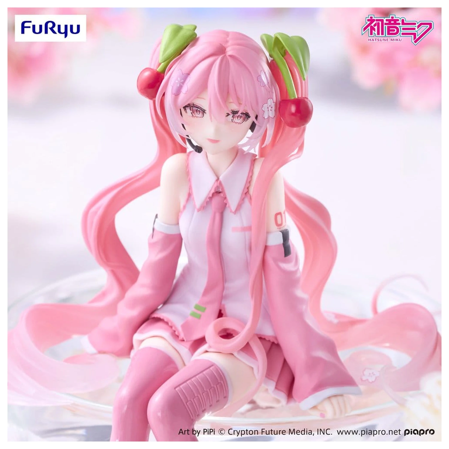 Hatsune Miku Noodle Stopper PVC figúrka Sakura Miku 2026 Smile Ver. 14 cm produktová fotografia
