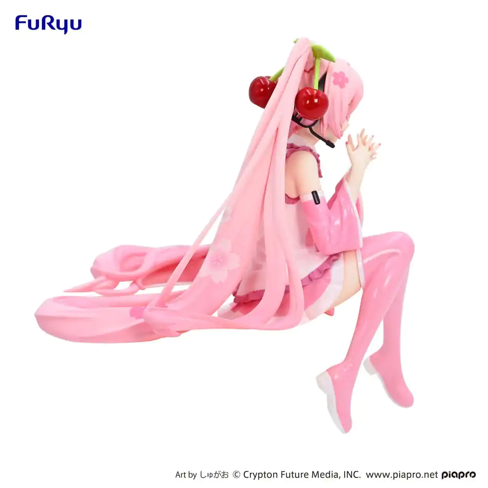 Hatsune Miku Noodle Stopper PVC Socha Sakura Miku 2023 Smile Ver. 12 cm produktová fotografia