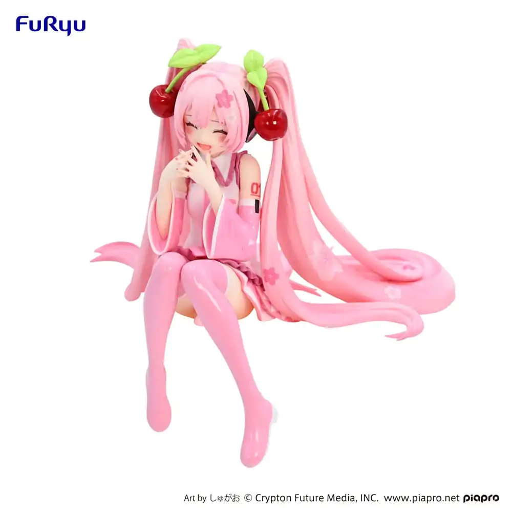 Hatsune Miku Noodle Stopper PVC Socha Sakura Miku 2023 Smile Ver. 12 cm produktová fotografia