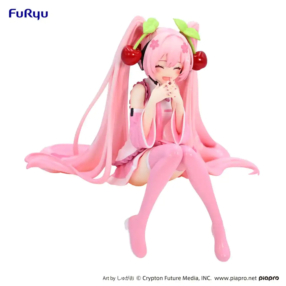 Hatsune Miku Noodle Stopper PVC Socha Sakura Miku 2023 Smile Ver. 12 cm produktová fotografia