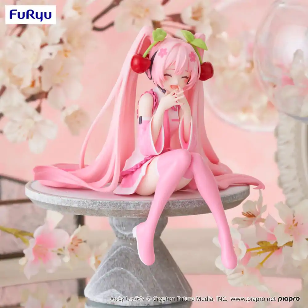 Hatsune Miku Noodle Stopper PVC Socha Sakura Miku 2023 Smile Ver. 12 cm produktová fotografia