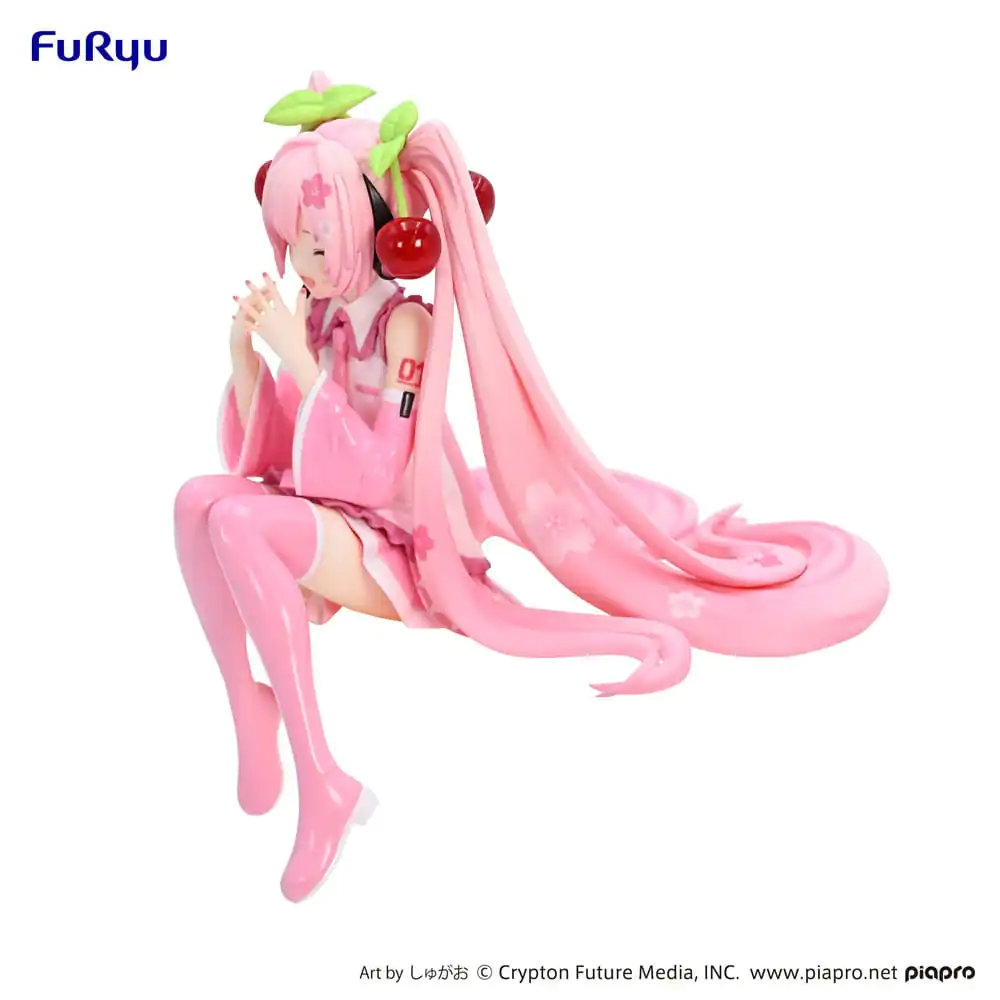 Hatsune Miku Noodle Stopper PVC Socha Sakura Miku 2023 Smile Ver. 12 cm produktová fotografia
